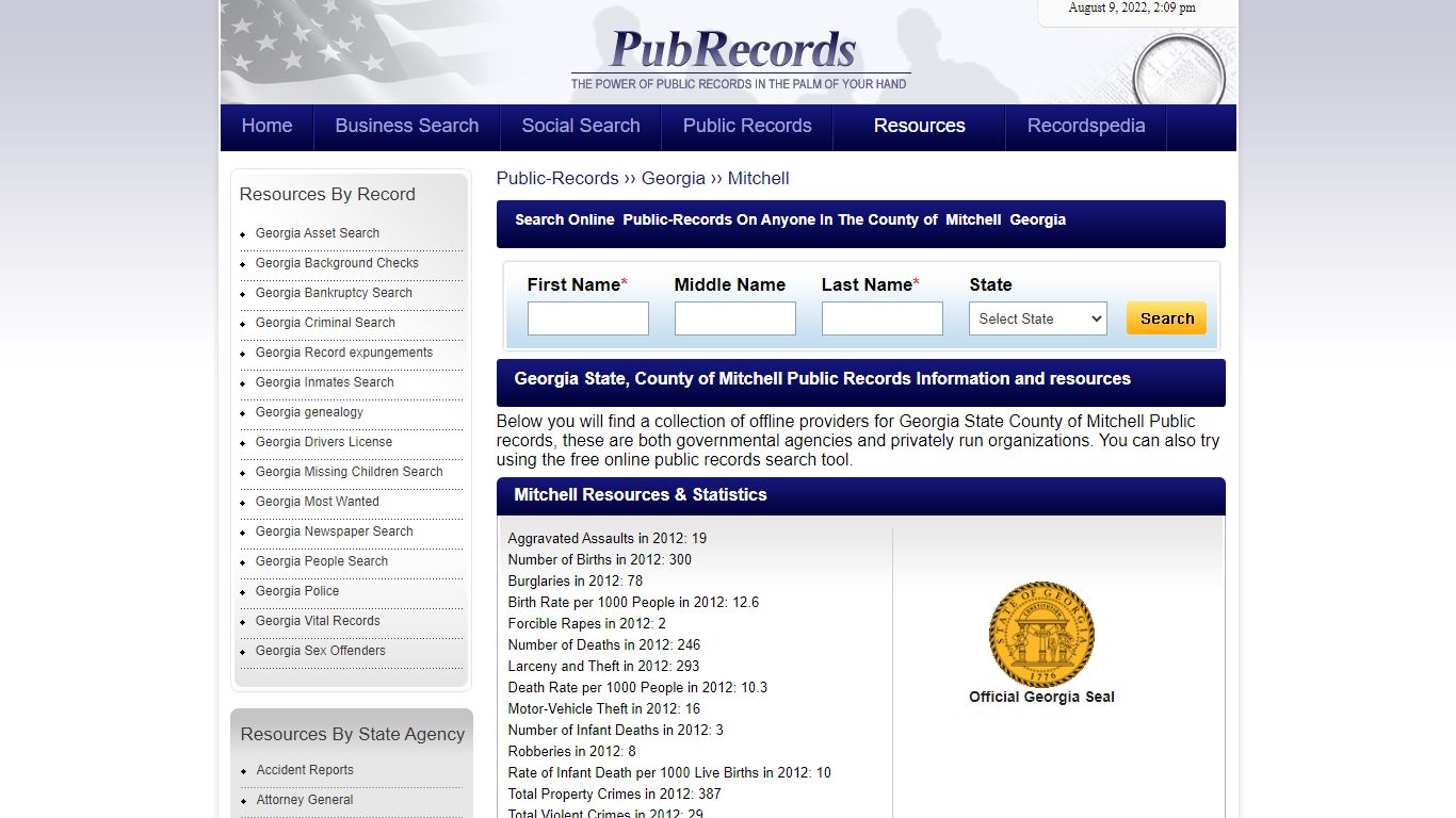 Mitchell County, Georgia Public Records