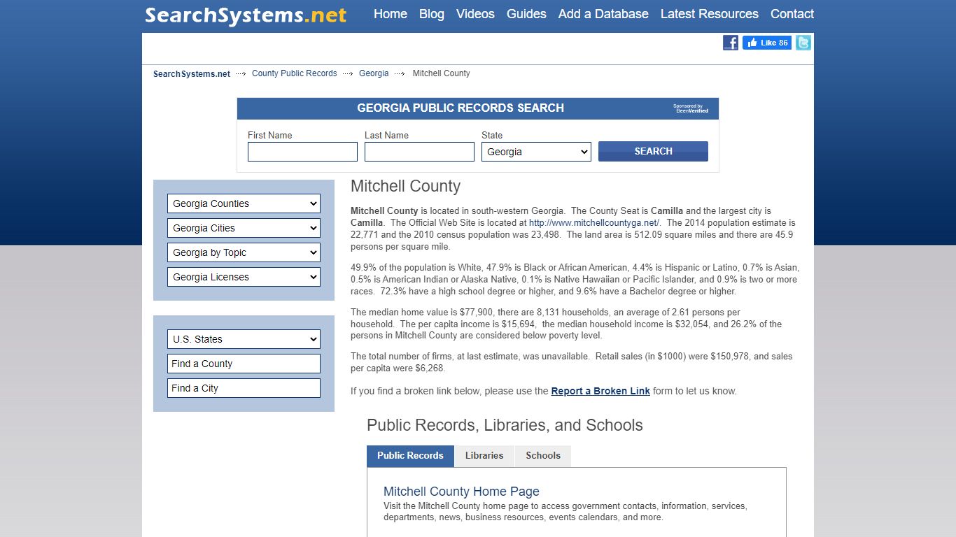 Mitchell County Criminal and Public Records